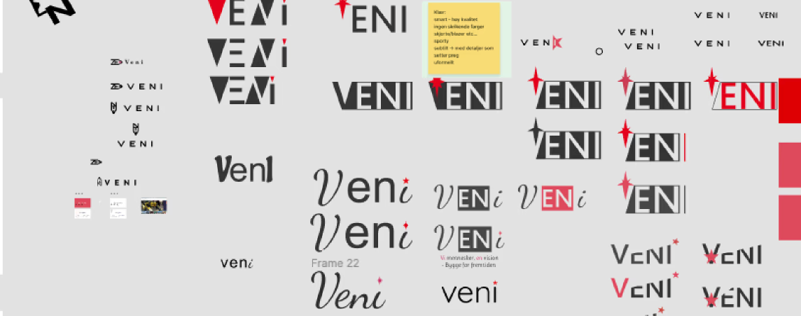 Logotesting: ulike varianter testet mot interne stakeholdere