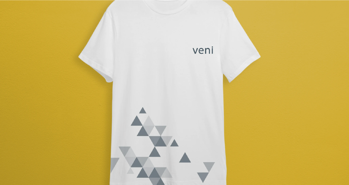 Veni merch: T-skjorter og profileringsartikler med ny identitet