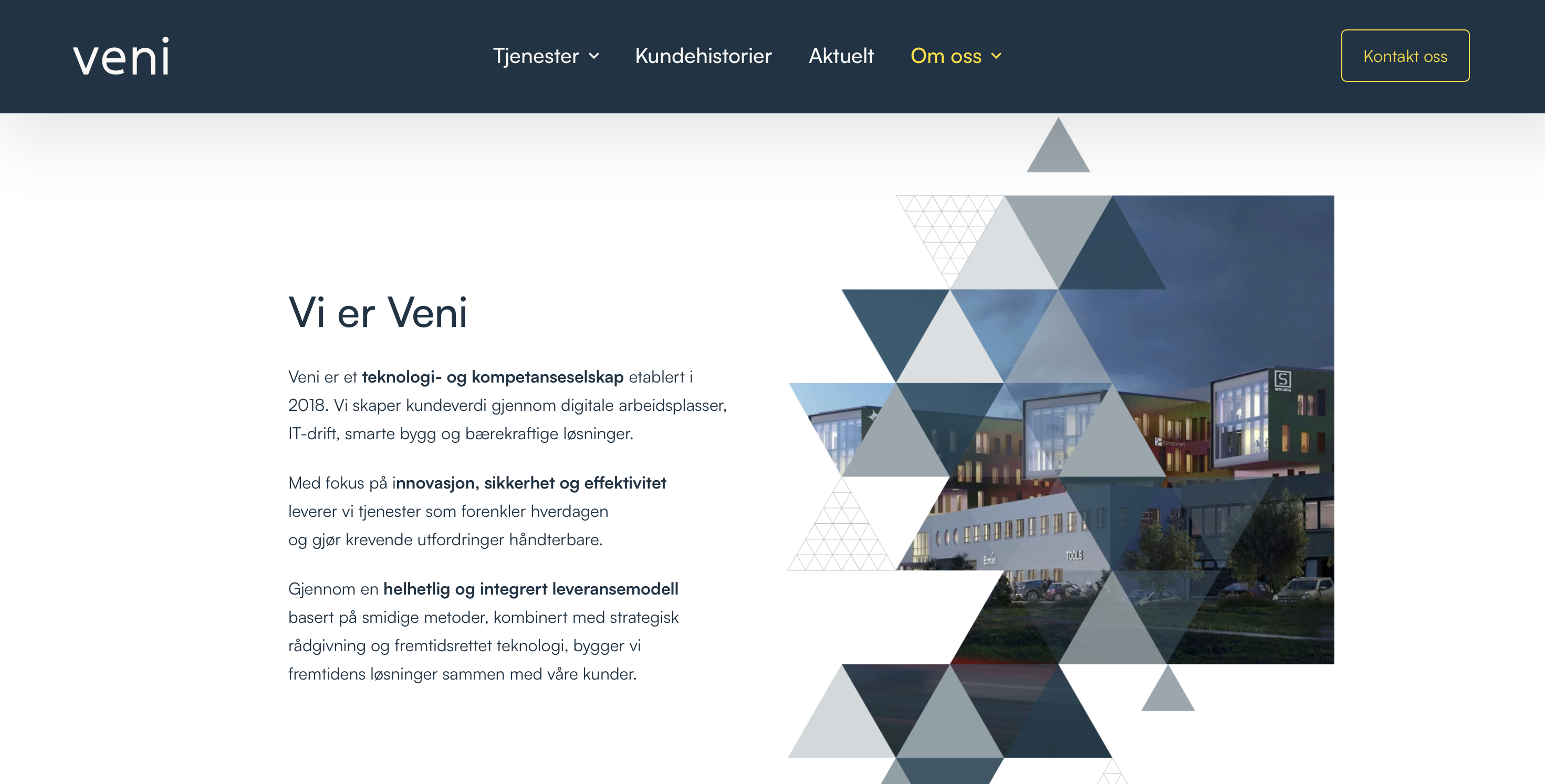 Veni ny merkevare — ny visuell identitet på veni.no